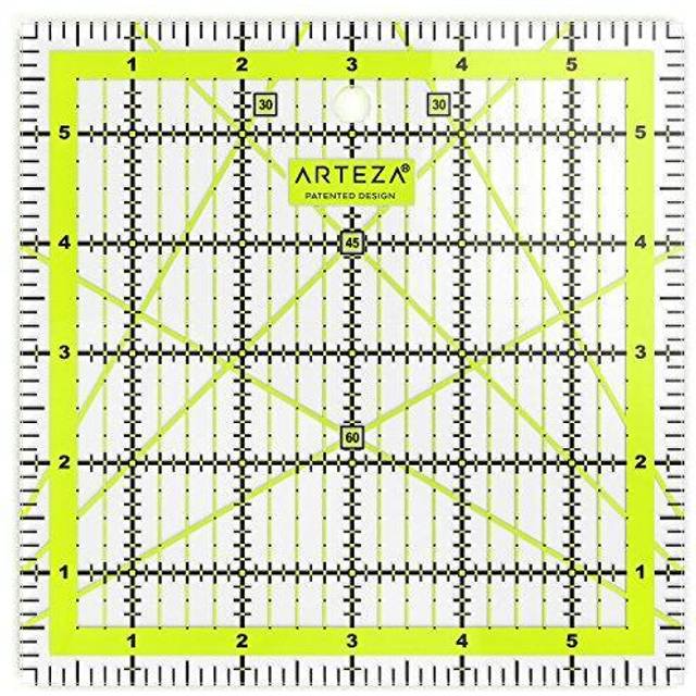 Arteza Quilting Ruler, Laser Cut Acrylic Quilters' Ruler Grid • Price »