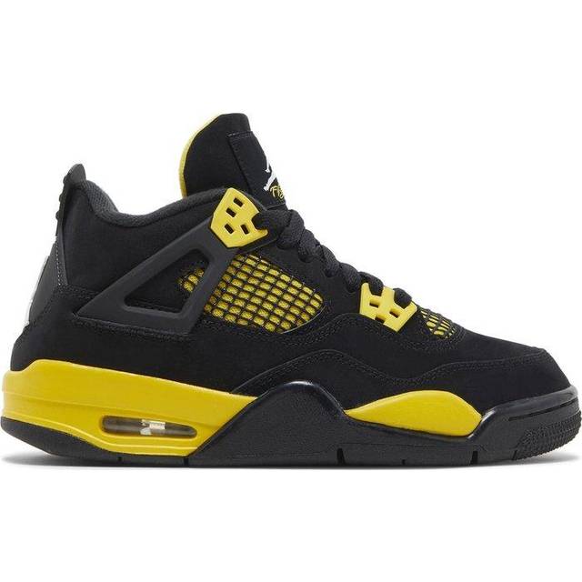 Nike Air Jordan 4 Retro GS - Black/Tour Yellow/White • Price