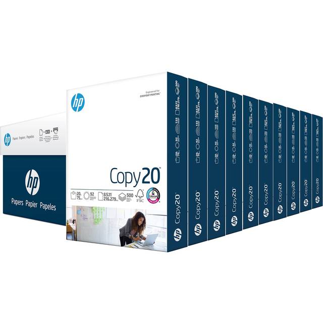  HP Papers, 8.5 x 11 Paper, Copy 20 lb, 1 Ream - 500 Sheets, 92  Bright, FSC Certified, 200230R : Office Products