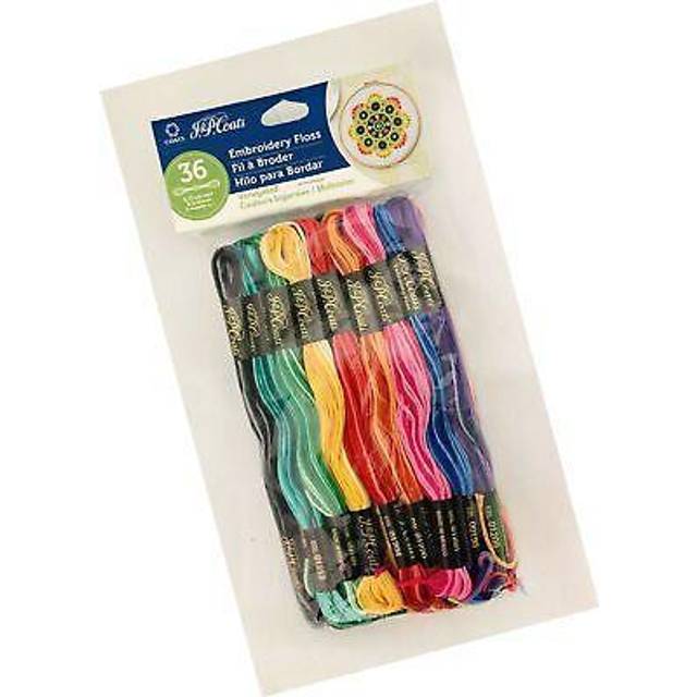 Coats J & p 36 skeins variegated embroidery floss yarn • Price »