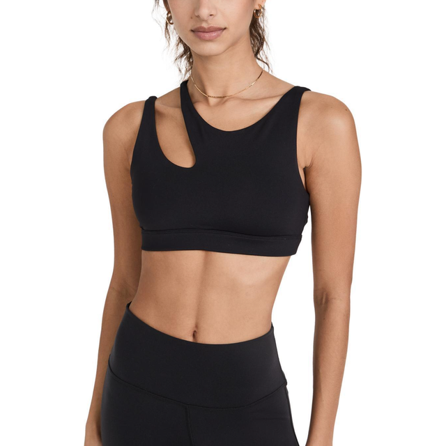 The North Face FLEX - Medium support sports bra - black/white
