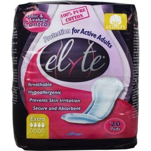 Elyte Normal Incontinence Pads - 100% Cotton