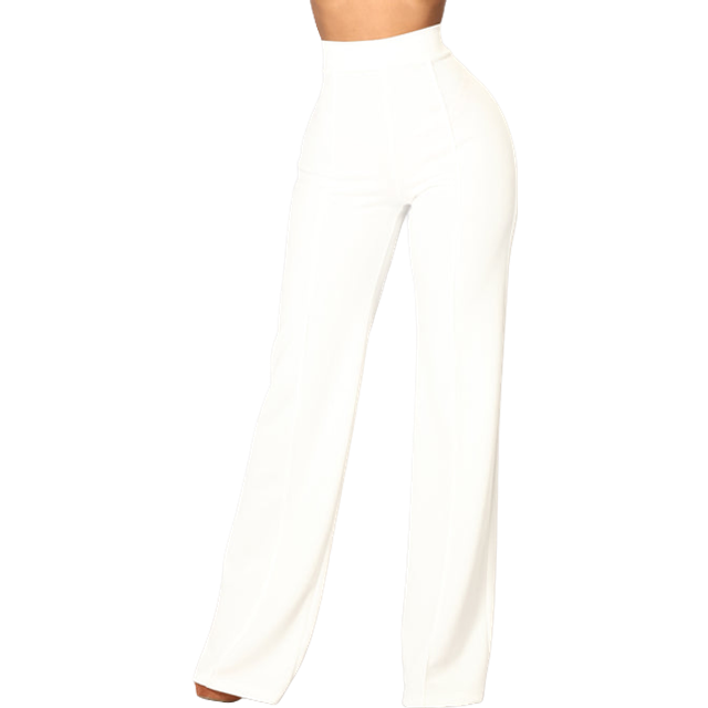 Fashion Nova Victoria High Waisted Dress Pants - White • Price »