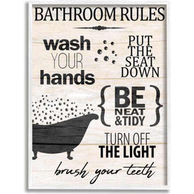 The Stupell Home Decor Collection Pug Reading Newspaper in Bathroom by In  House Floater Frame Animal Wall Art Print 21 in. x 17 in.  wrp-1169_ffl_16x20 - The Home Depot