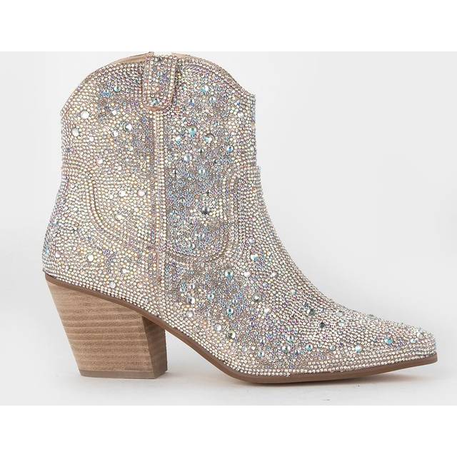 Matisse Harlow Boot in Clear Rhinestones (Size: 7)