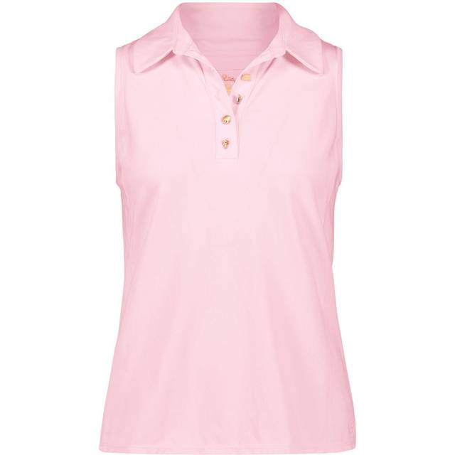 Lilly Pulitzer Imara Polo UPF Pink Blossom Women's Clothing Multi • Price »