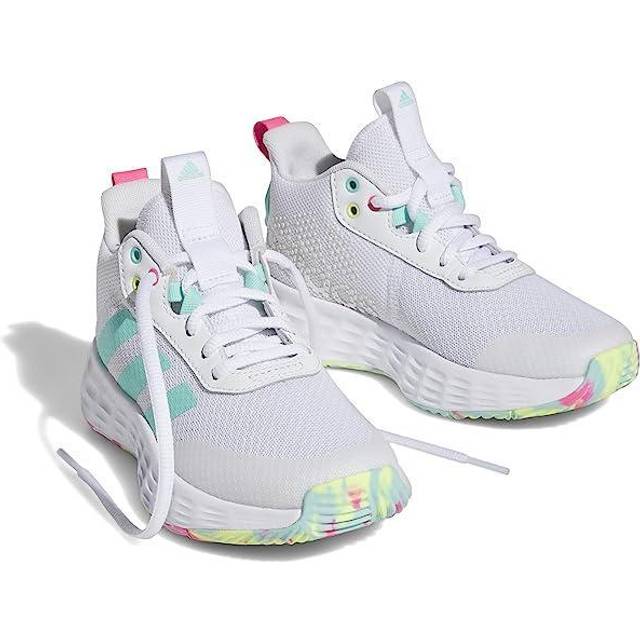 » White/Aqua/Pink Basketball 2.0 Own Adidas • Game Price The Girls\' Shoes