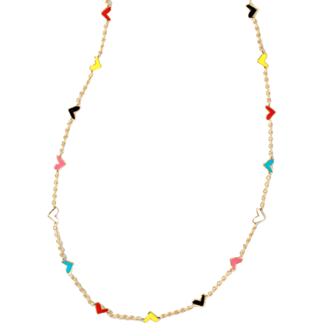 Kendra Scott Haven Heart Strand Necklace in White Crystal – Smyth Jewelers