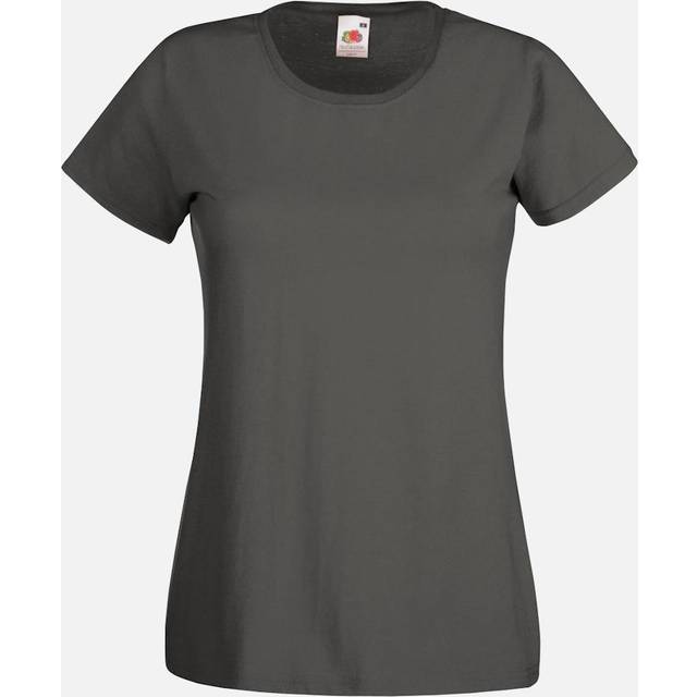 Fruit of the Loom XL, Light Graphite Ladies/Womens Lady-Fit Valueweight ...