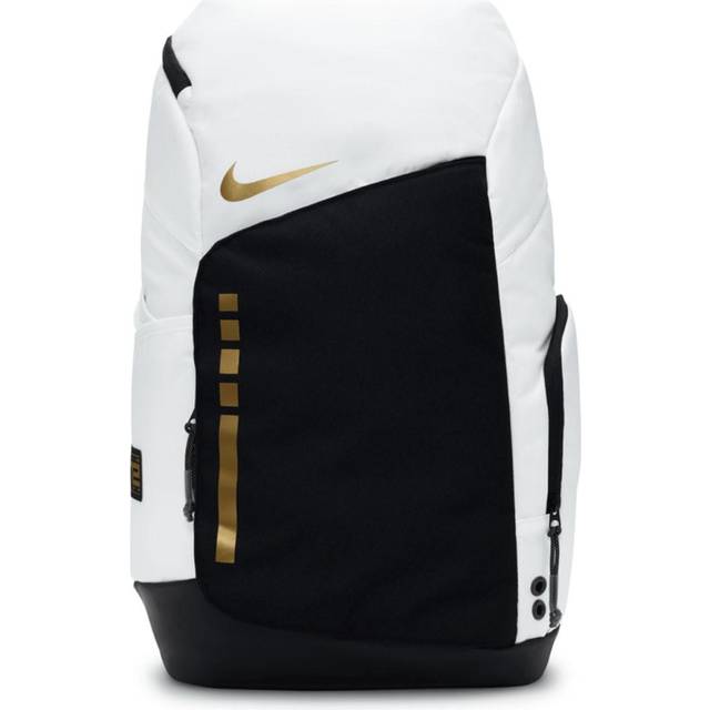 Nike Hoops Elite Backpack - White/Black/Metallic Gold • Price »