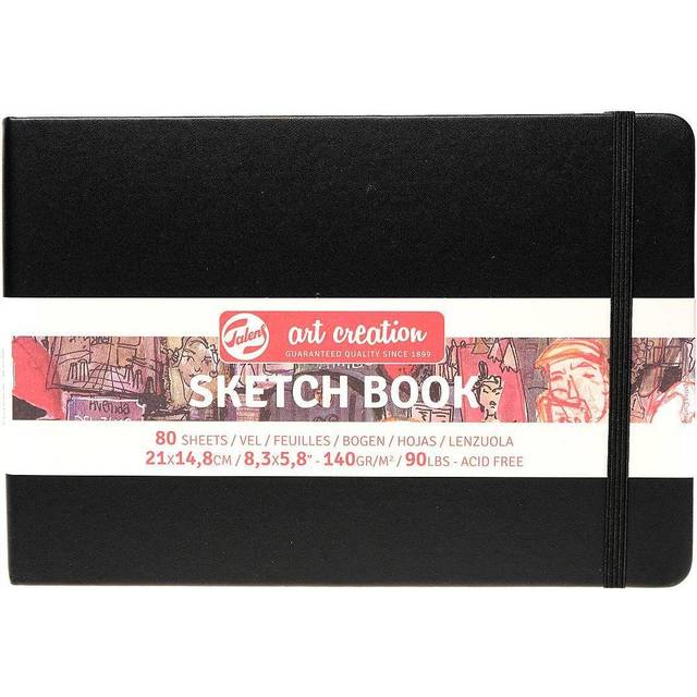 Talens Art Creation Sketchbook Black 14.8x21cm 140g 80 sheets