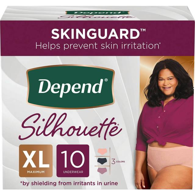 Depend Silhouette Incontinence & Postpartum Underwear 10-pack • Price »