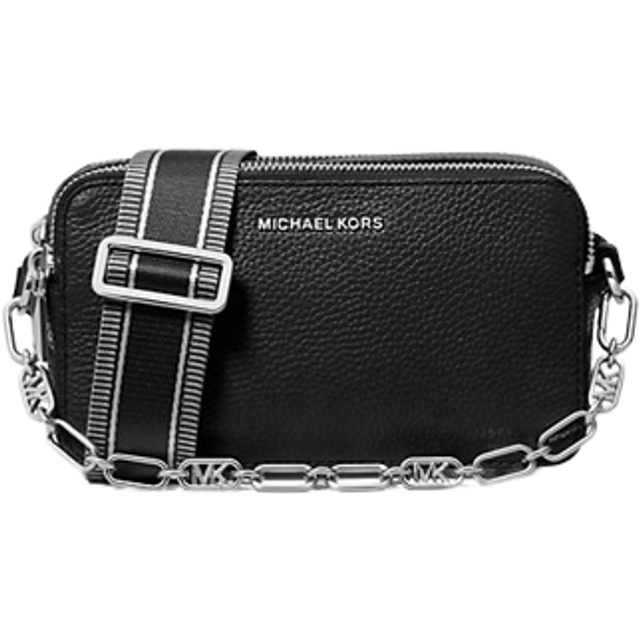 Buy the Michael Kors Jet Set Pebble Leather Tote Bag Black