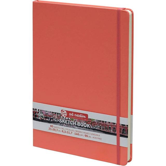 Talens Art Creations Sketchbook Coral Red A4 140g 80 sheets • Price »
