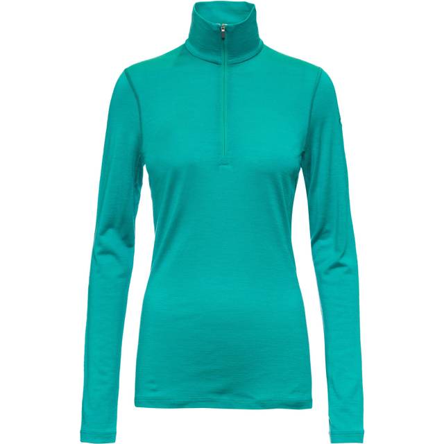 Icebreaker Merino Bodyfit Oasis Women's Long Sleeve Half Zip Flux Green •  Price »