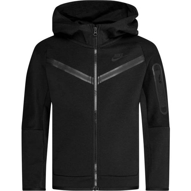 Nike Boy's Sportswear Tech Fleece Full Zip Hoodie - Black (CU9223-010 ...