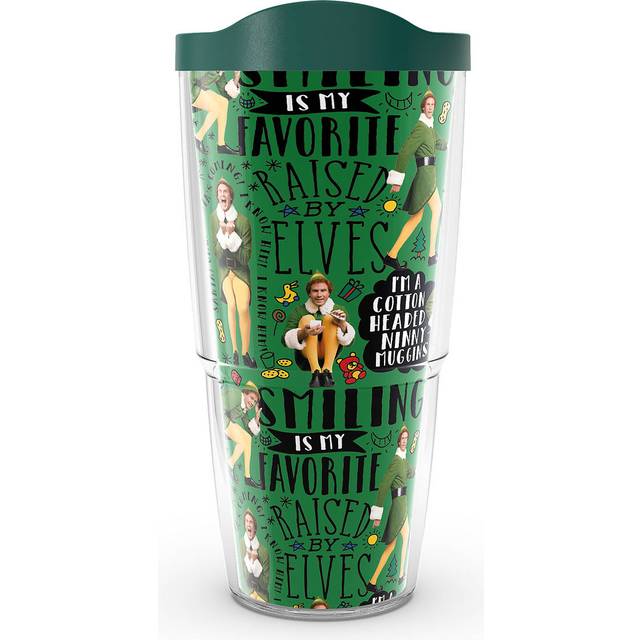 Tervis Warner Brothers Elf Ninny Pattern Christmas Holiday Movie Made in  USA Double Walled Insulated Tumbler Travel Cup Keeps Drinks Cold & Hot,  24oz, Classic 