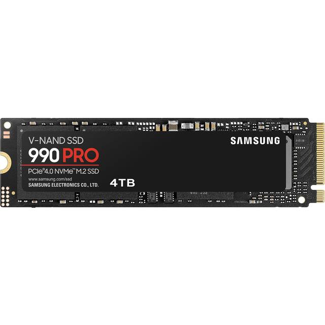 SAMSUNG 990 PRO M.2 2280 4TB PCI-Express Gen 4.0 x4, NVMe 2.0 V7 V-NAND  3bit MLC Internal Solid State Drive (SSD) MZ-V9P4T0B/AM. Non-Heatsink 