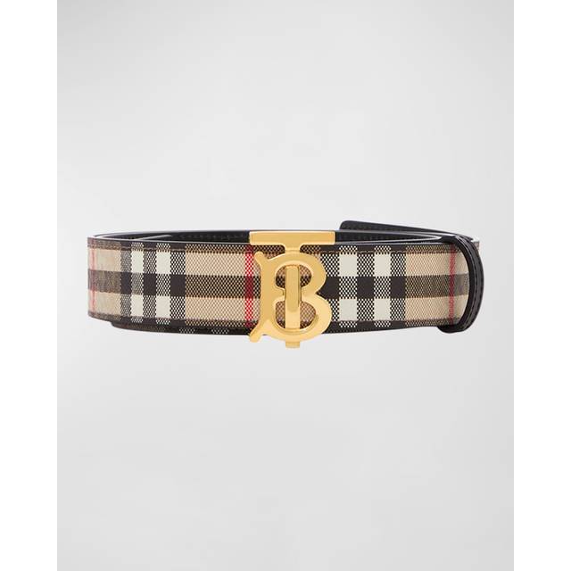 Burberry TB Check Reversible Belt ARCHIVE BEIGE • Price