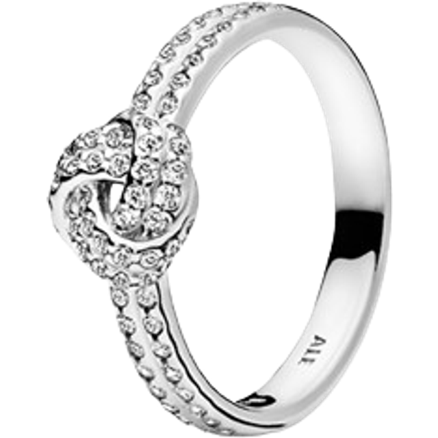 EFFY™ Collection 7/8 CT. T.W. Champagne and White Diamond Double Knot Ring  in 14K Rose Gold | Zales Outlet