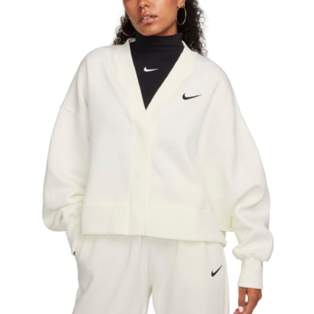Nike Sportswear Phoenix Fleece Women's Over Oversized Cardigan - Sail ...