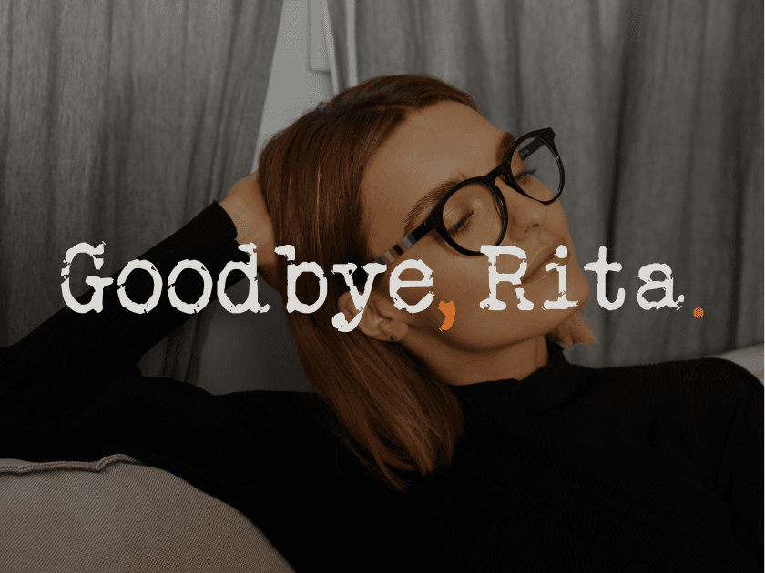 Good Bye Rita Shopping Card